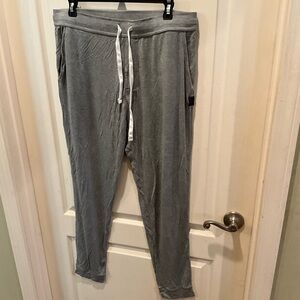 Saxx Men's Gray Joggers with White Drawstring